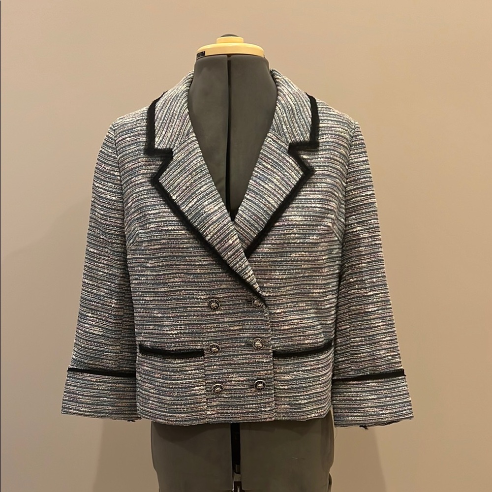 Women's Striped Blazer Jacket